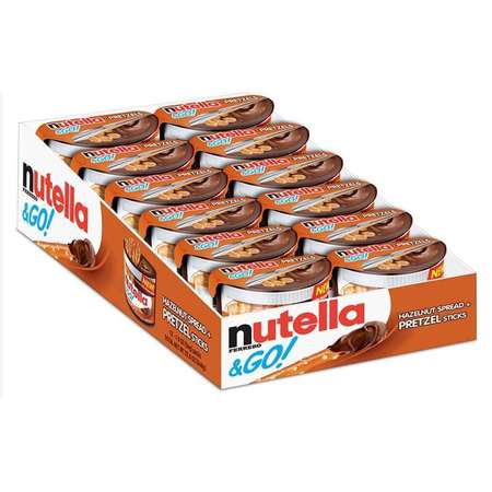 NUTELLA Nutella & Go 12 Count Pretzel Tray 1.9 oz., PK48 80401